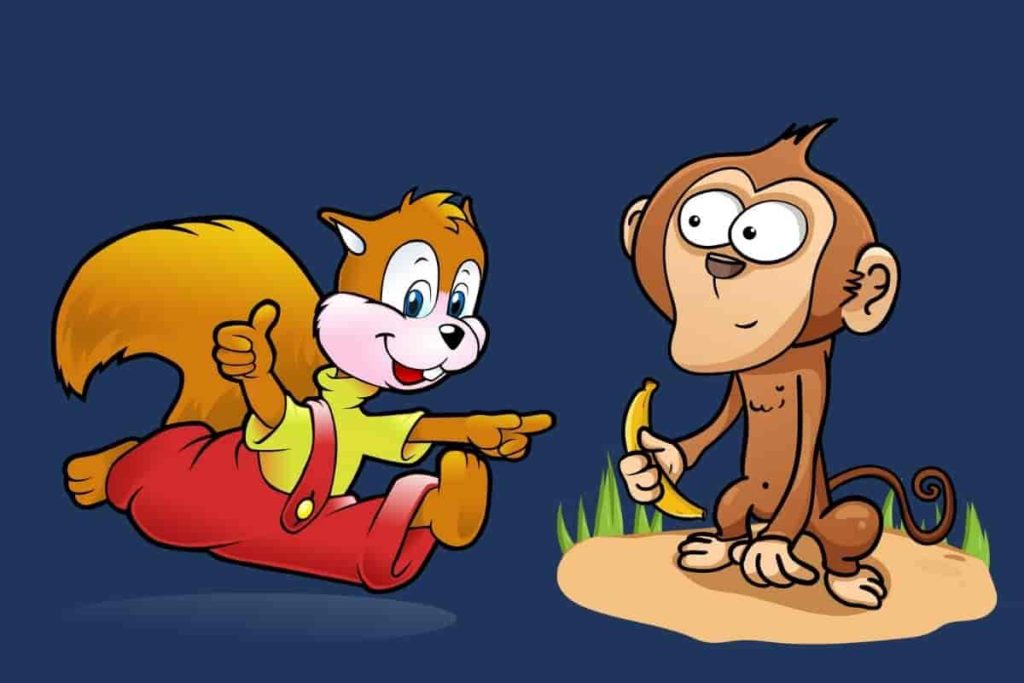 बंदर और गिलहरी का याराना
